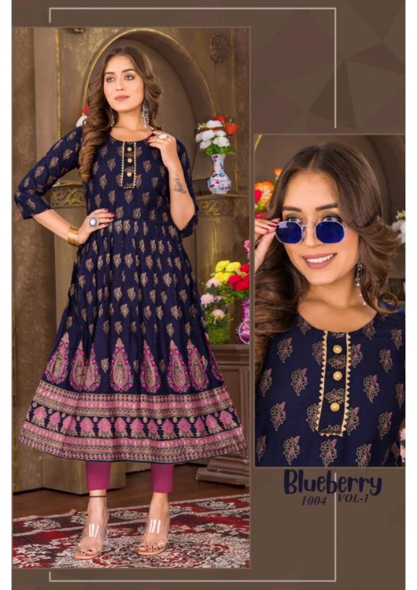 Blueberry Vol 1 Ethnic Wear Anarkali Kurti Collection